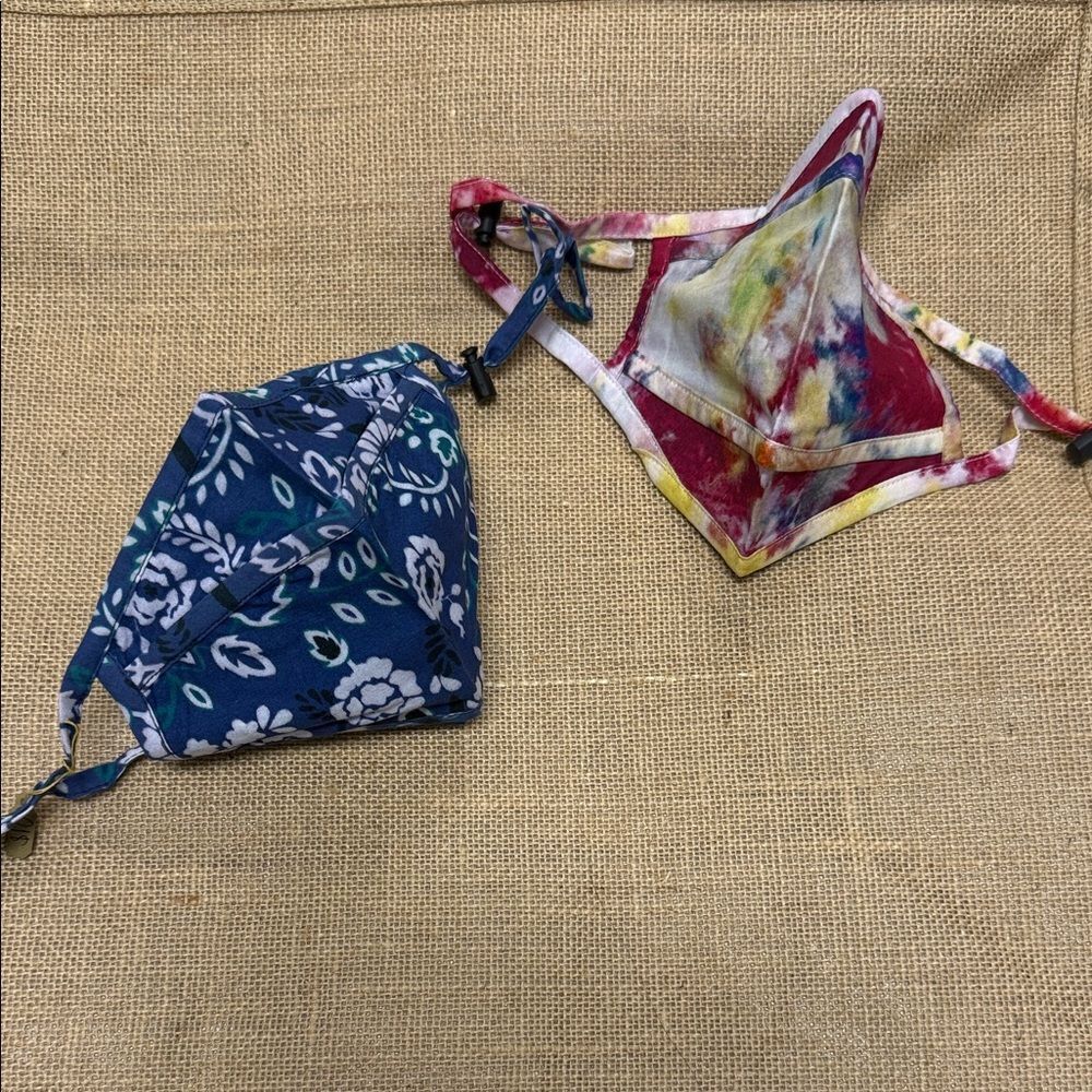 Colorful SET OF 2 Face Masks Set - BRAND NEW - Adjustable - NWT